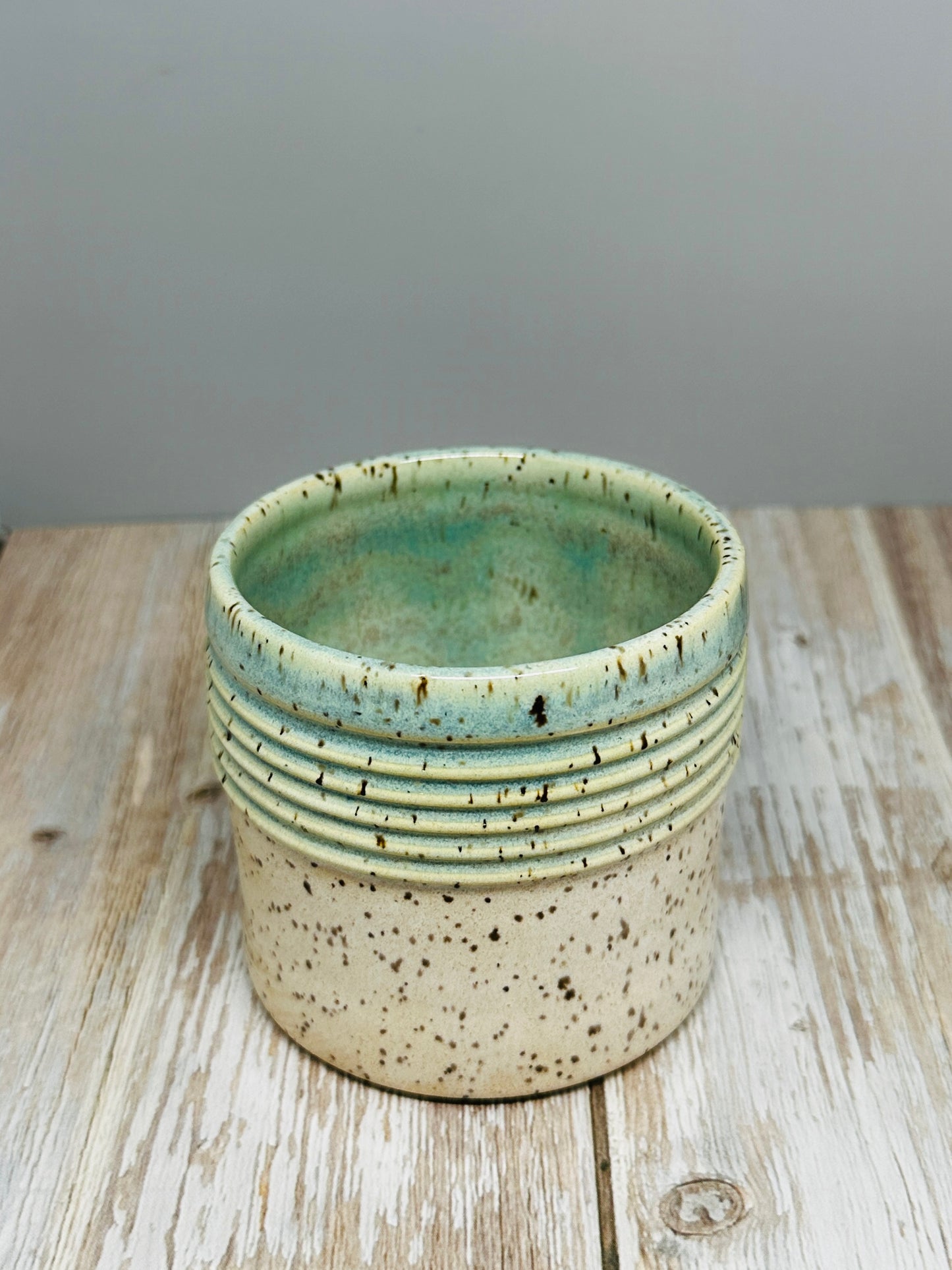 Ridged Aqua Cup