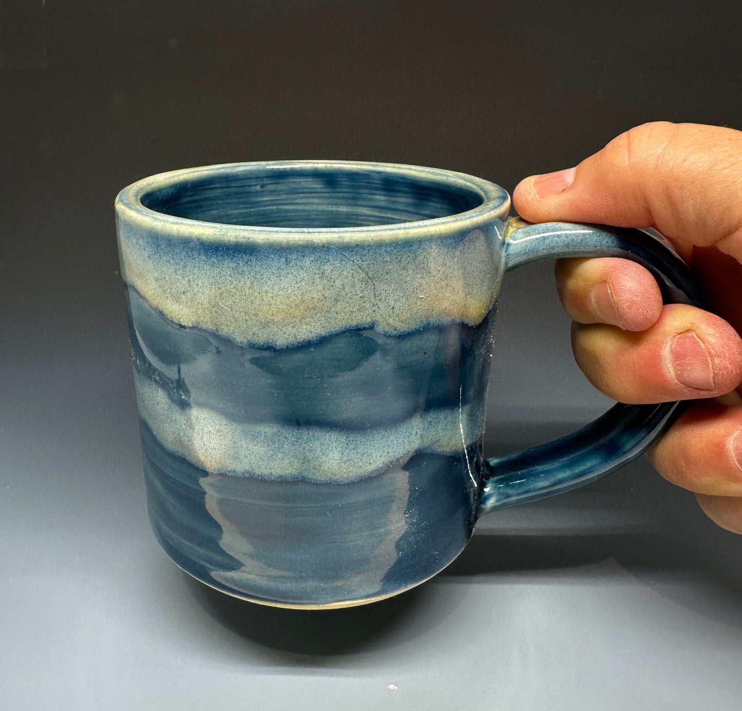 Blue Wavy Mug