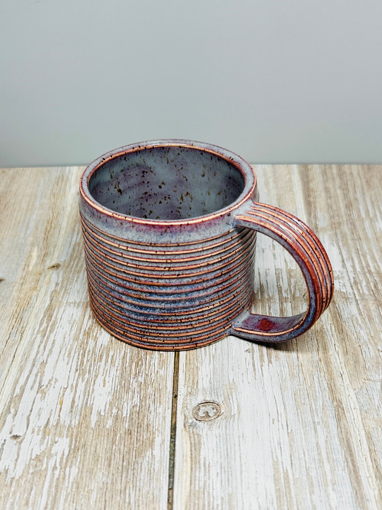 Ridged Lavender Mug