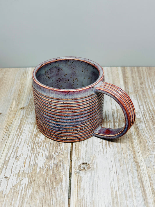 Ridged Lavender Mug