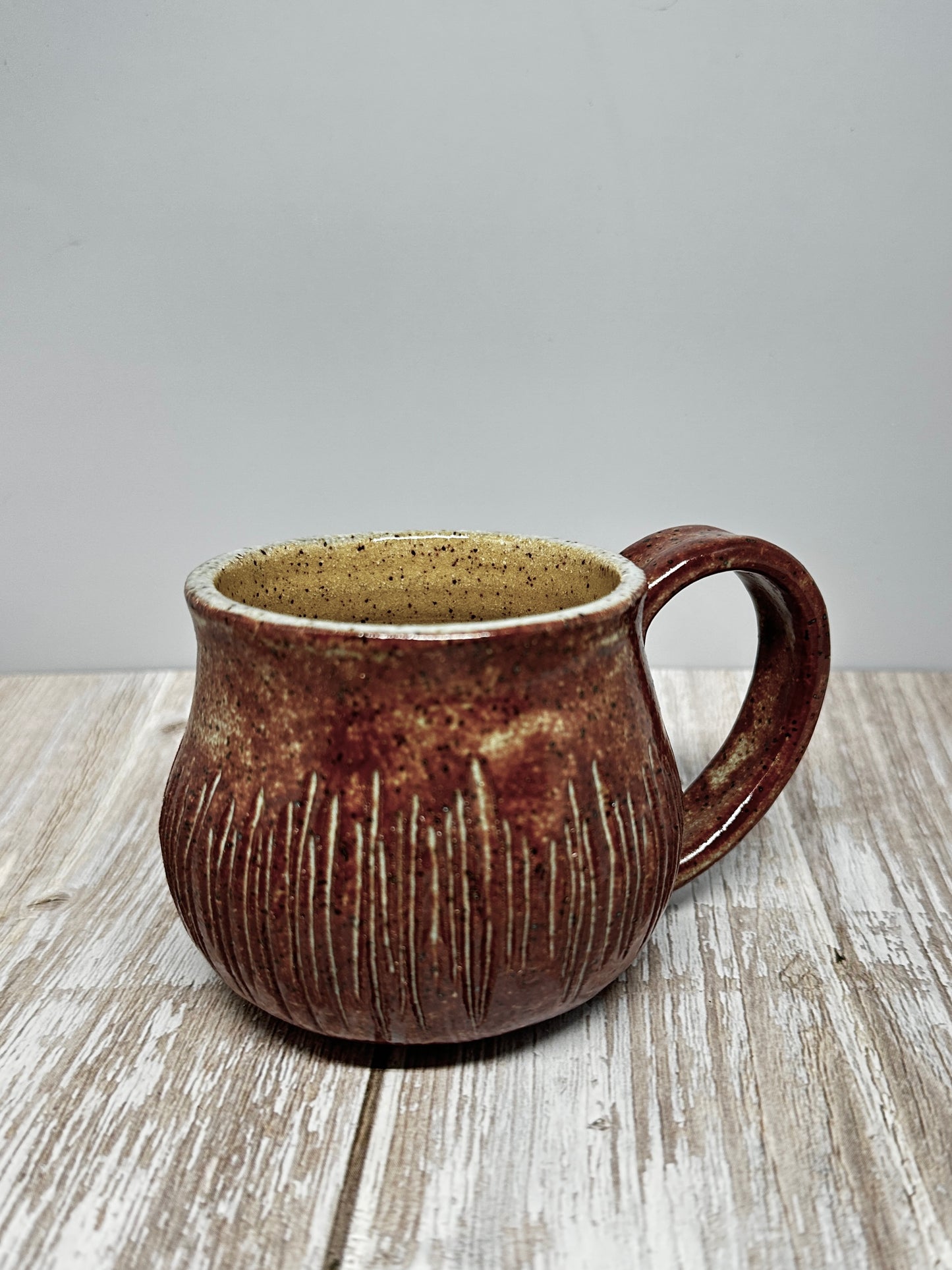 Shino Carved Mug