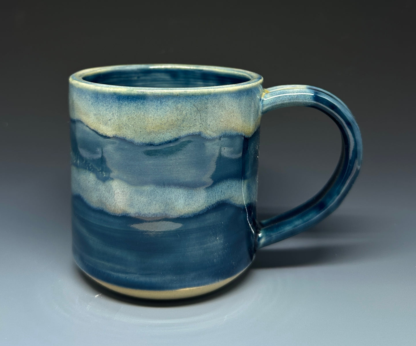 Blue Wavy Mug