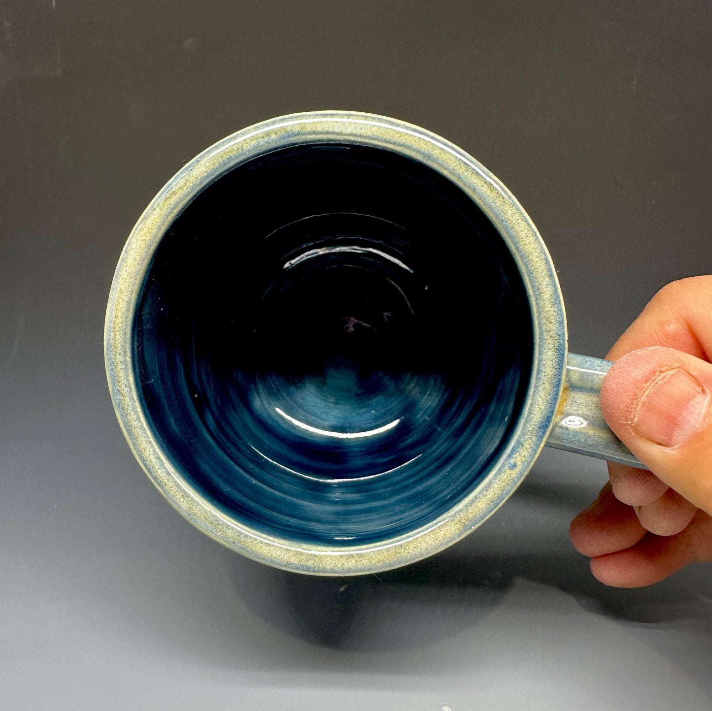 Blue Wavy Mug
