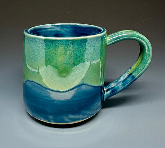 Navy/Green Mug