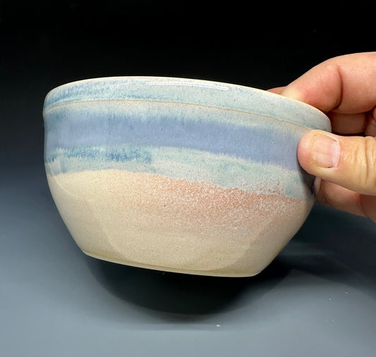 Cream/Blue Bowl