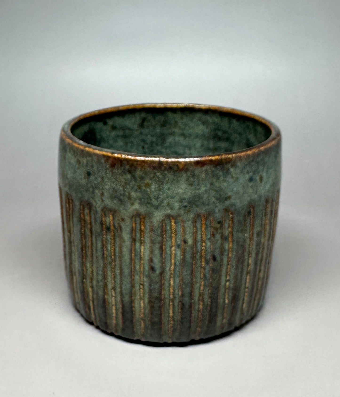 Striped Carved Cup